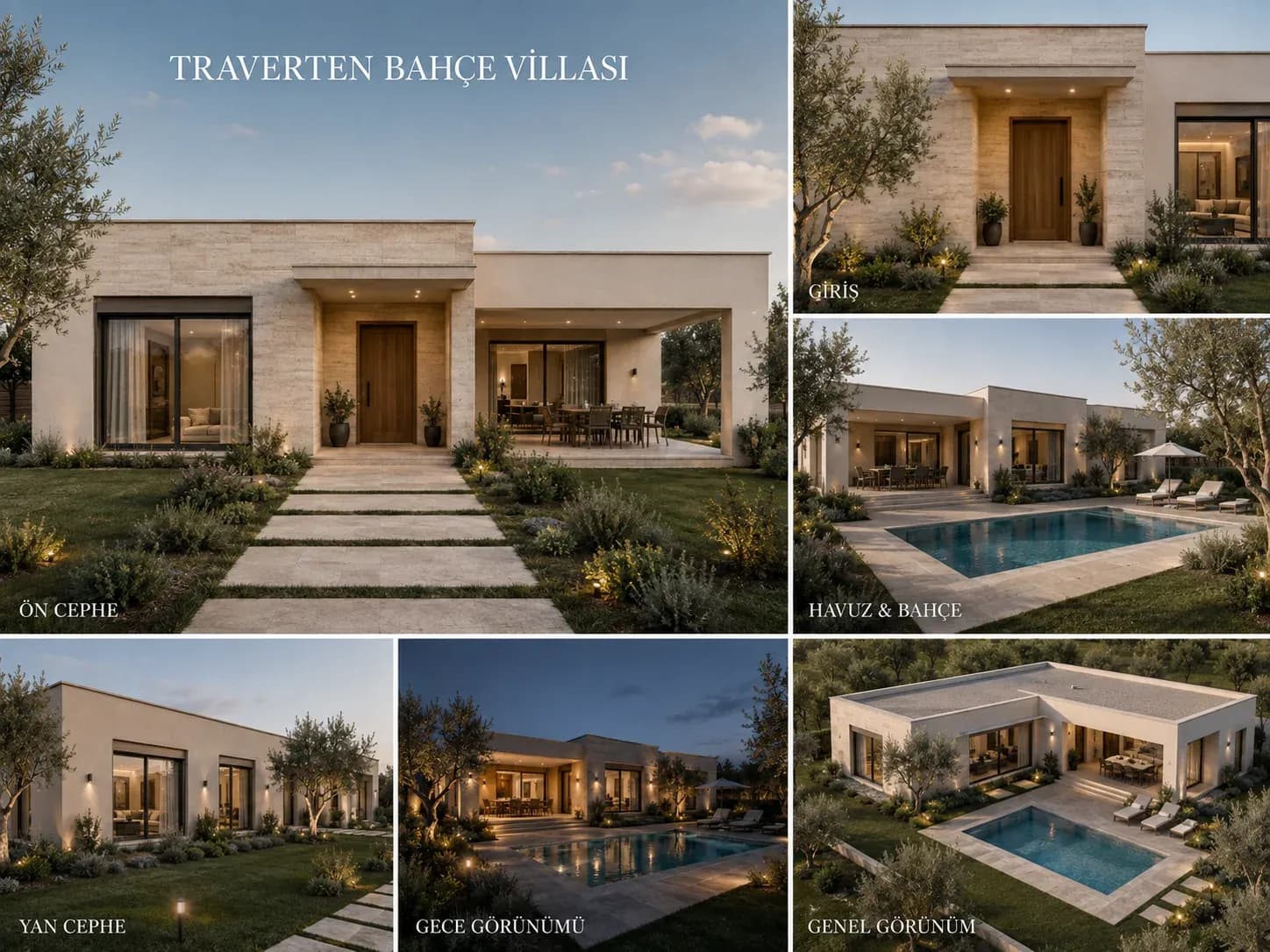 Travertine Garden Villa