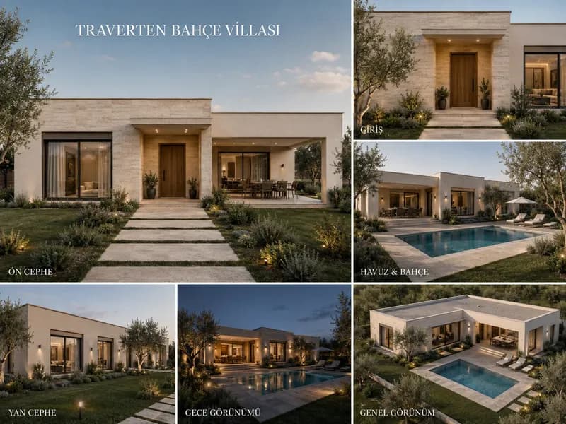 Traverten Bahçe Villası